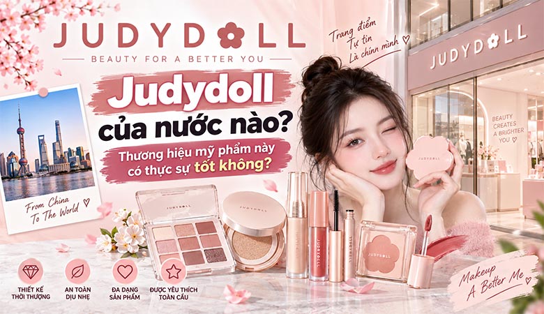 Judydoll của nước nào? Thương hiệu mỹ phẩm này có thực sự tốt không?